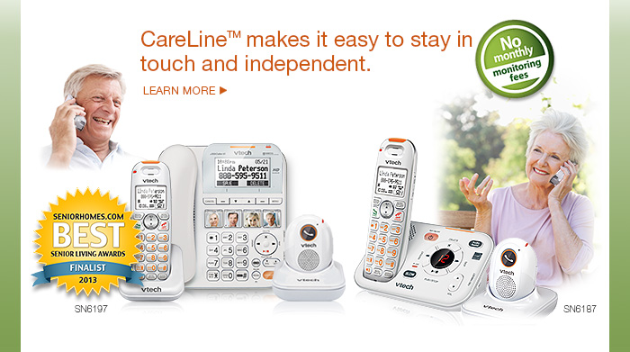 CareLine™ makes it easy to stay in touch and independent. - SN6197 and SN6187
