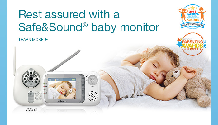 Rest assured with a Safe&Sound® baby monitor