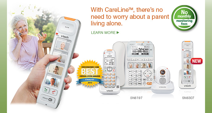With CareLine™, there's no need to worry about a parent living alone. - SN6197 and one SN6307
