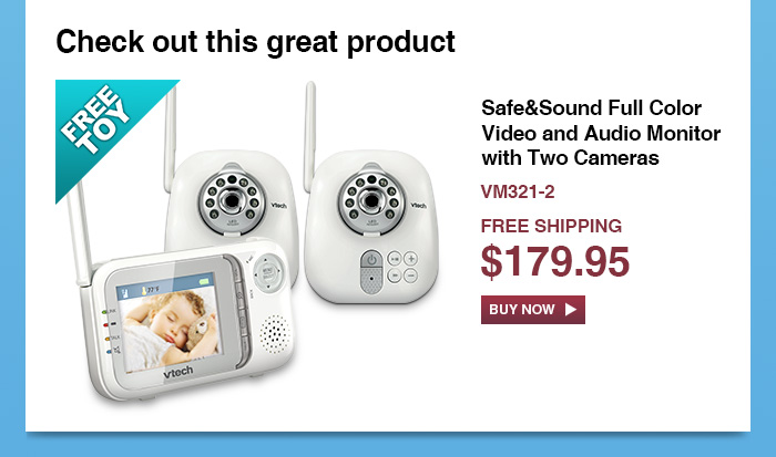 Safe&Sound Full Color Video and Audio Monitor with Two Cameras - VM321-2 - NOW $179.95 - FREE SHIPPING 