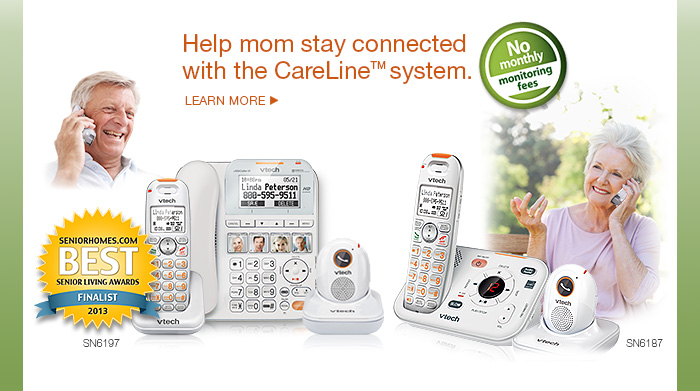 Help mom stay connected with the CareLine&trade;system. - SN6197 and SN6187