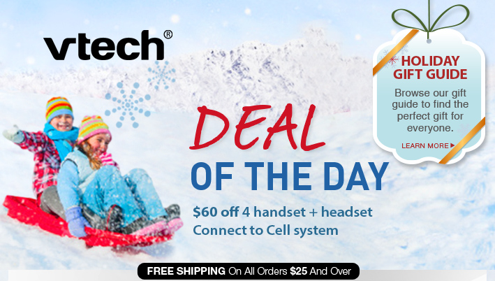 $60 off 4 handset + headset Connect to Cell system