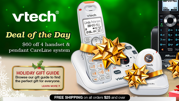 Deal of the Day - $60 off 4 handset & pendant CareLine system