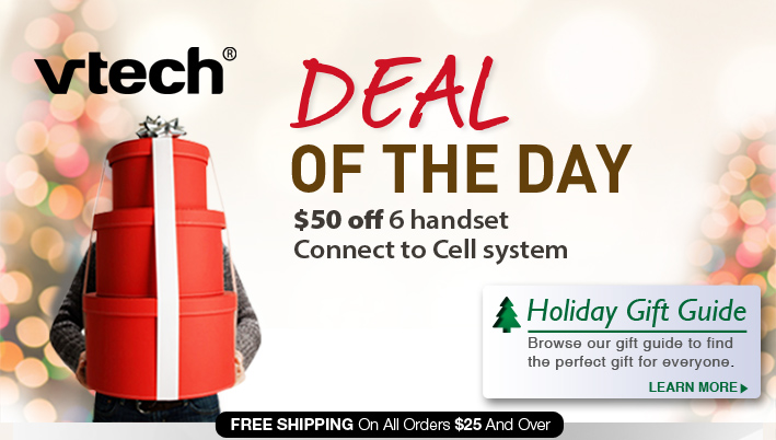 $50 off 6 handset Connect to Cell system