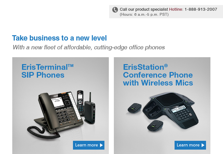 Take business to a new level
With a new fleet of affordable, cutting-edge office phones