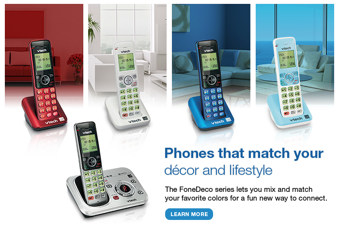 Phones that match your décor and lifestyle - The FoneDeco series lets you mix and match your favorite colors for a fun new way to connect.