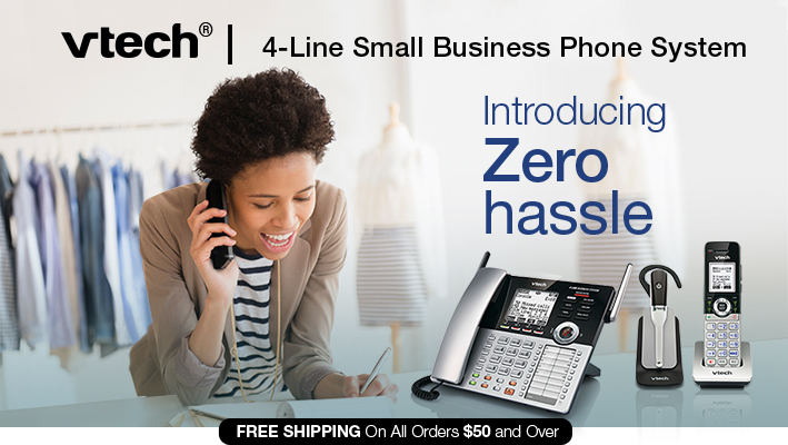 4-Line Small Business Phone System; Introducing Zero hassle