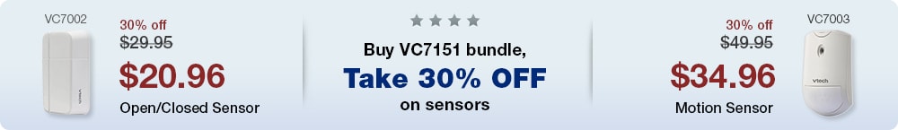 Buy a VC7151 bundle, Get 30% off on additional selected sensors.