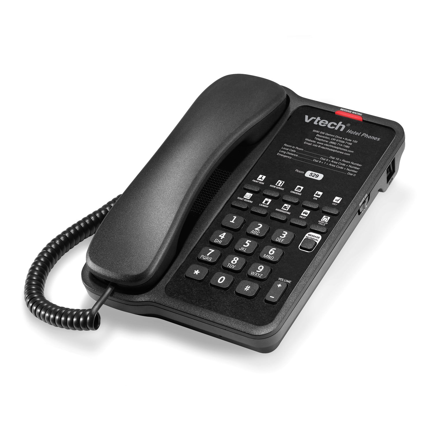 1 Line Classic Og Corded Lite Phone Vtech Hotel Phones 1 Line Classic Og Corded Lite Phone