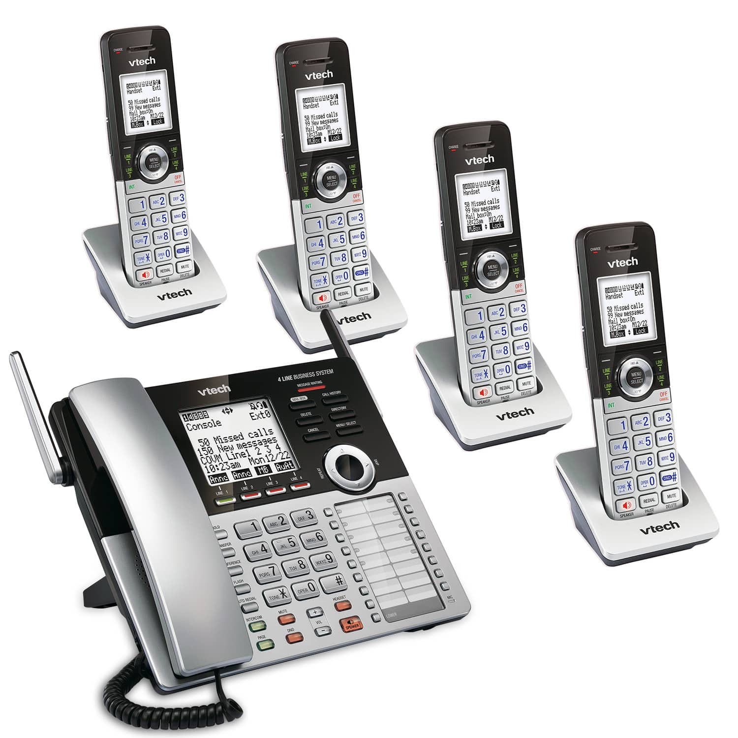 4 lines cordless phone